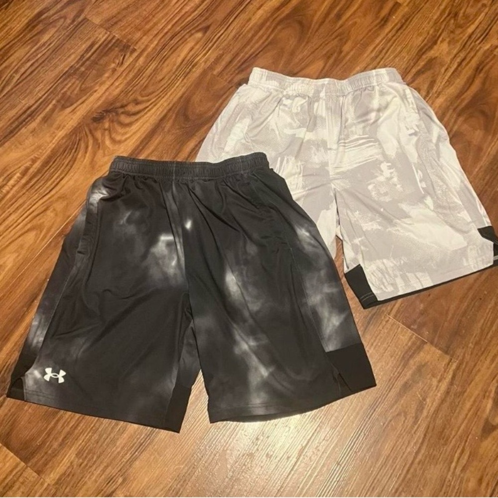 Under Armour Black and White Athletic Shorts Bundle